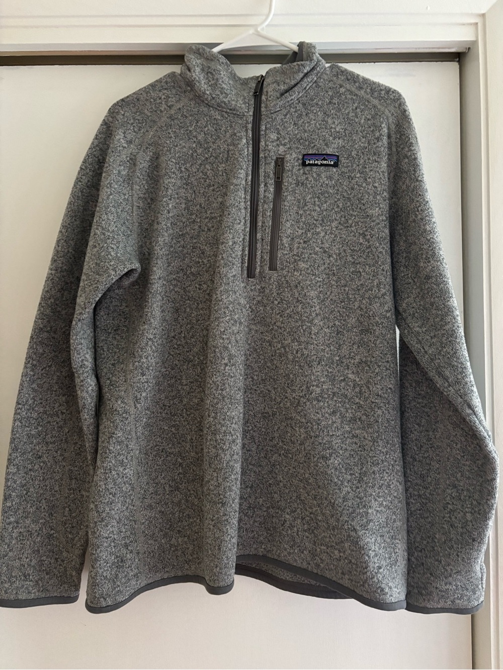 Patagonia Men’s Grey Zip-Up Fleece Pullover